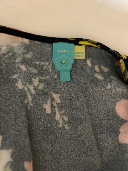 Farm Rio Long Sleeve Summer Flower Wrap Maxi Dress - Picture 5 of 8